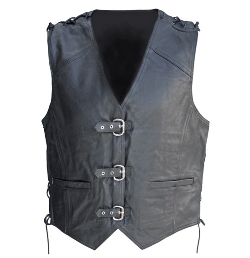 NEO Leather Buckle Vest - 2XL only - END OF LINE image 0